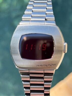 Hamilton PSR Digital Stainless Steel Full set 41mm x 35mm|